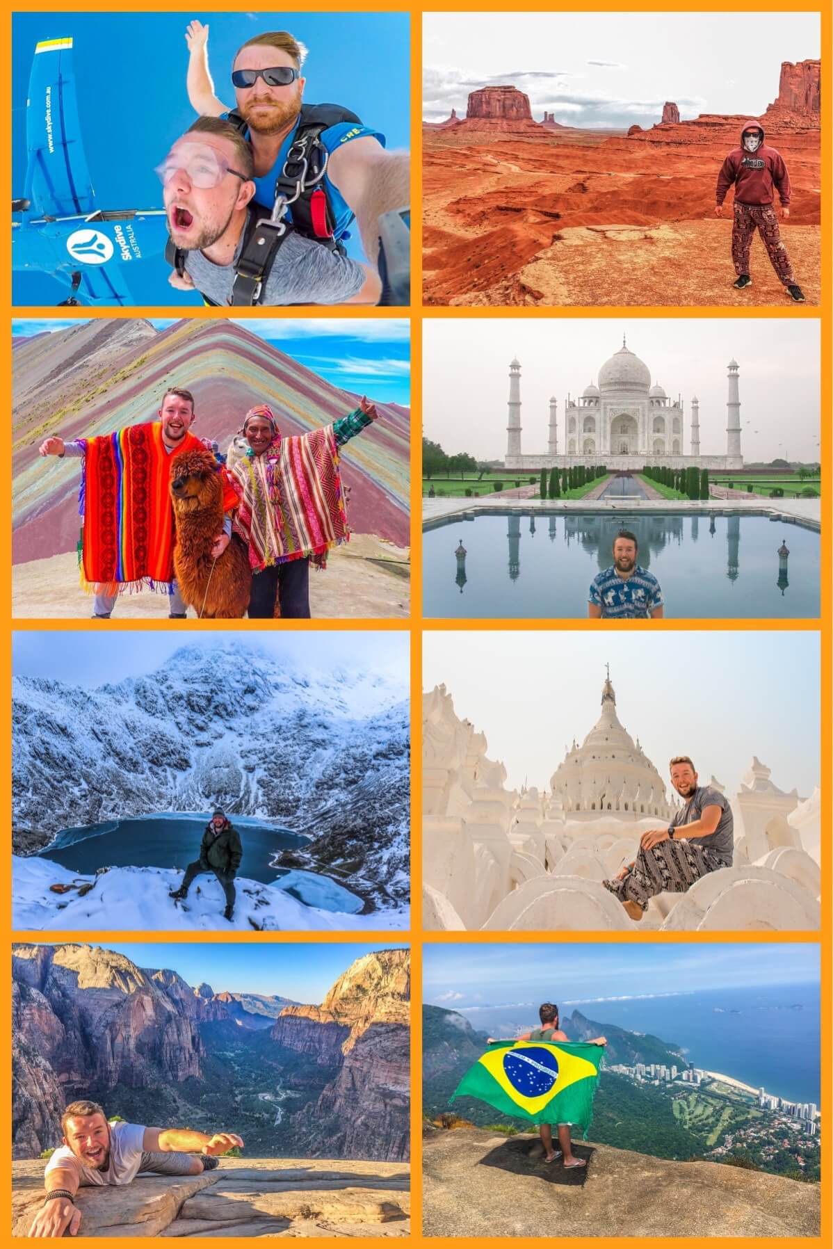About Me Travel Collage